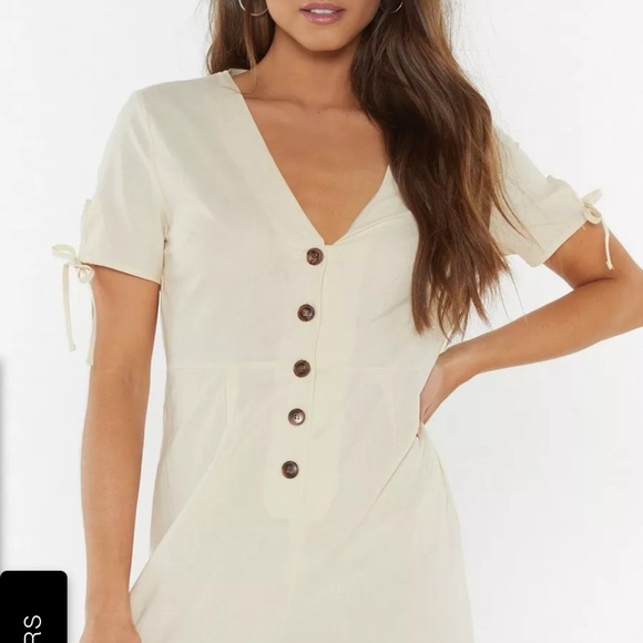 🌼Nasty Gal linen jumpsuit - Picture 4 of 7